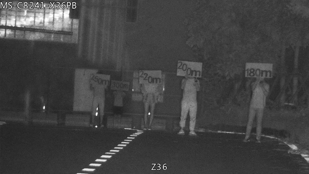 Compensation between views in dark with IR distance.