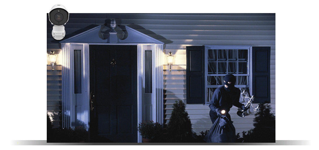 When someone walks into the specific area, the Mini (PoE) PTZ Bullet pans and tilts to that area automatically, then zoom in to provide clear image for a duration of time