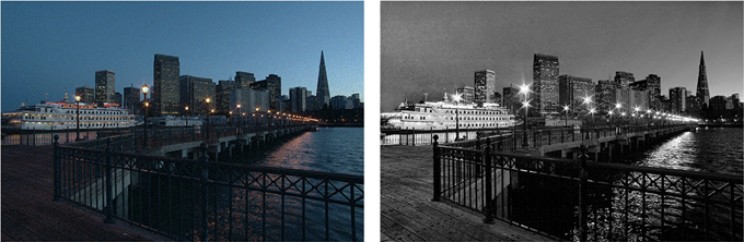 buildings in night.