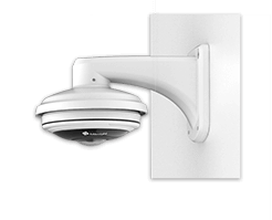 install the fisheye camera on the wall mount