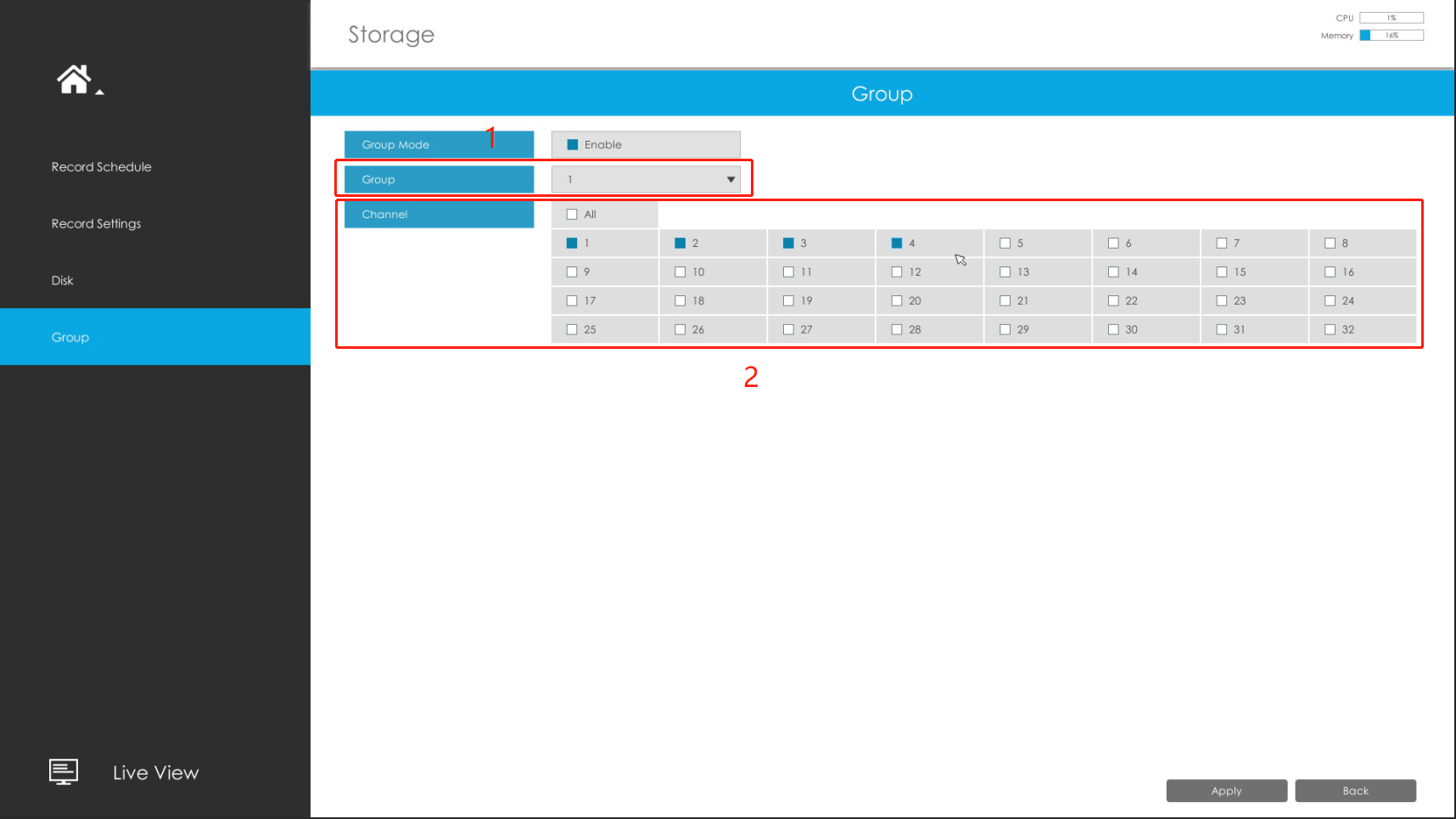 set up Group